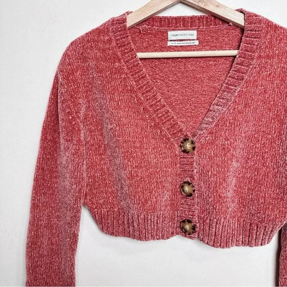 Urban Outfitters Womens Xsmall Maura Chenille  Cropped Cardigan - Picture 4 of 13